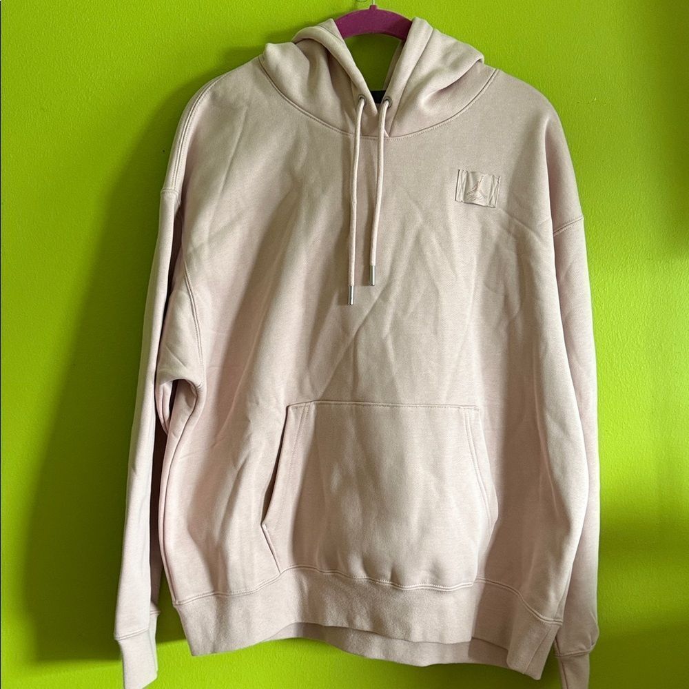 NWT Michael Jordan Light Pink Women's Oversized Hoodie Sweatshirt Size M